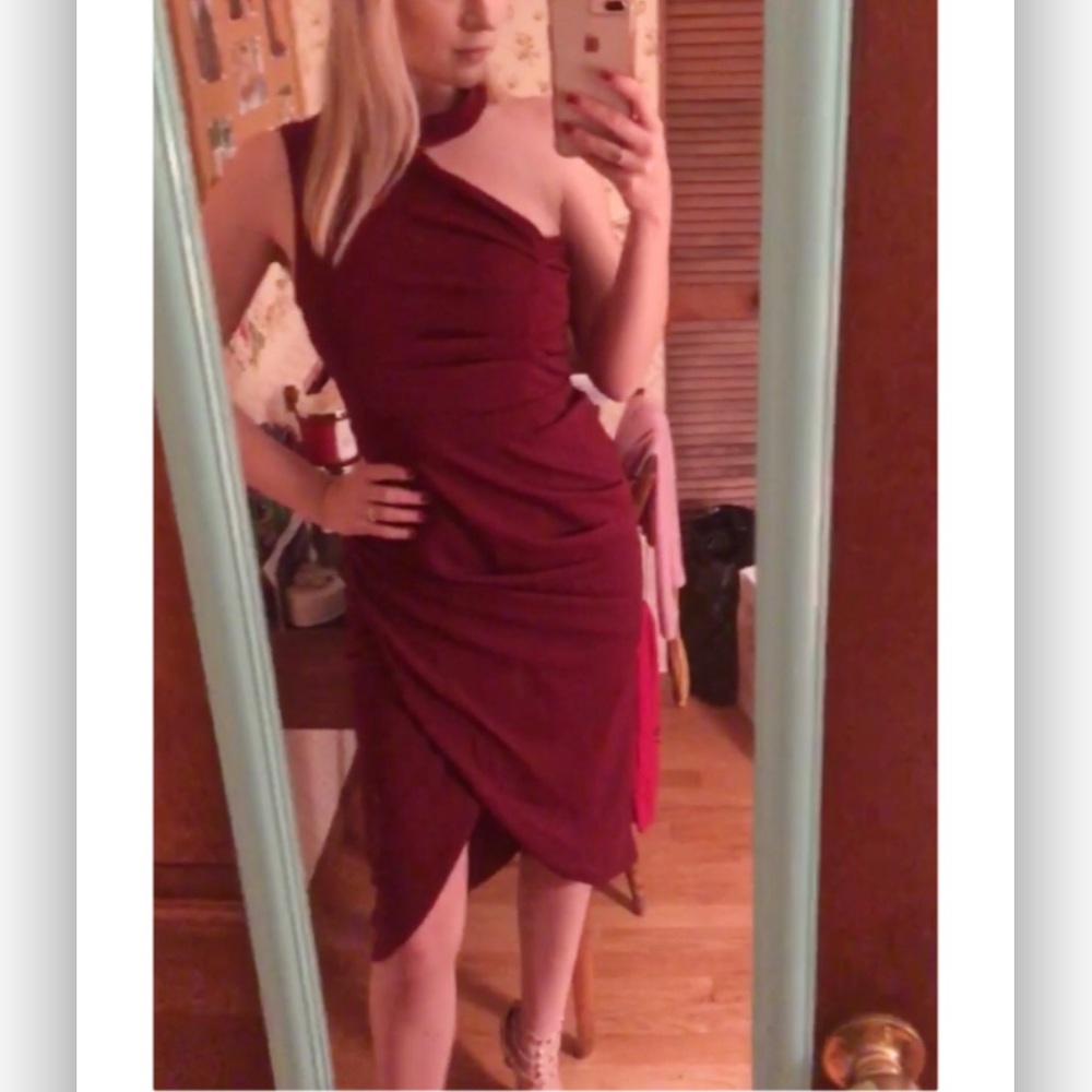 Lulu’s One Shoulder Formal Dress
